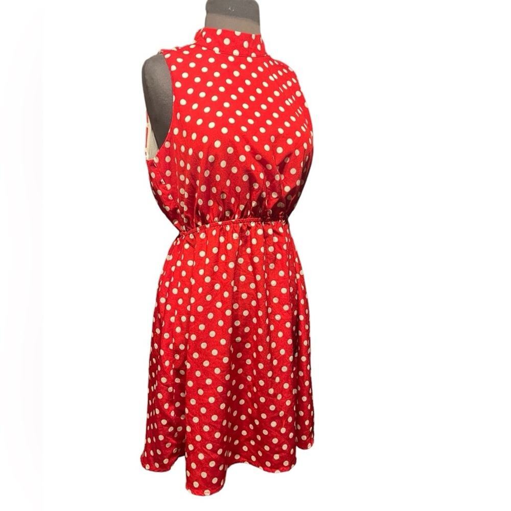 Y2K Diane Von Furstenburg Polka Dot Retro Princess Diana Mini Dress Size S